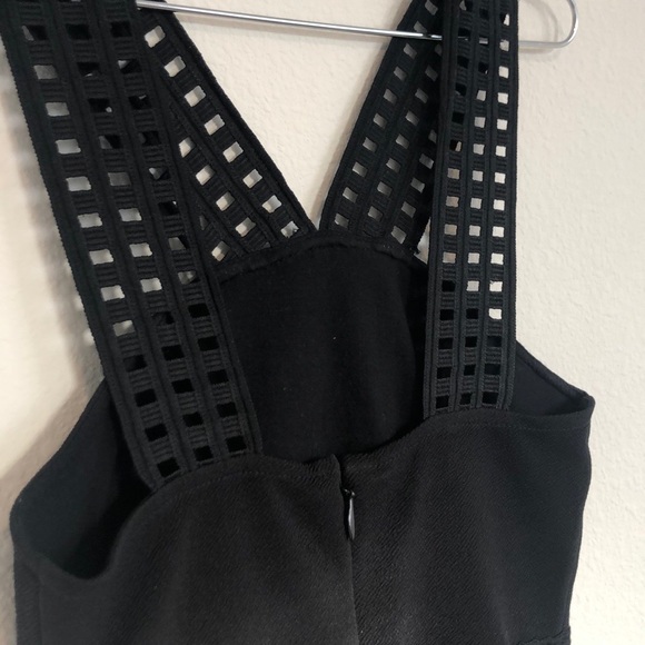 Black Bebe peplum top size XS - Picture 4 of 4